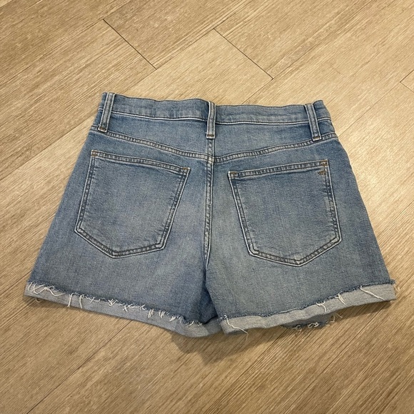 Madewell Blue Jean Shorts High-Waisted Rolled Cuff - Picture 8 of 13